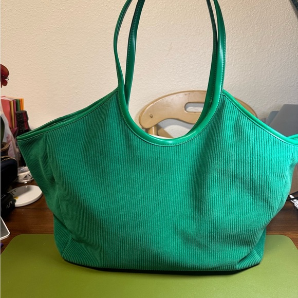 Stoney Clover Lane Handbags - Stoney Clover Lane Green Corduroy Scoop Tote - NWOT Trendy Style Bag Carry-All